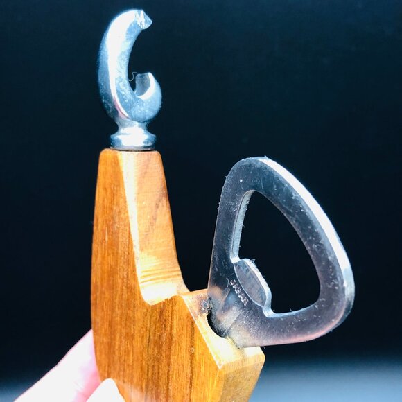 Vintage Teapot Shaped Cheese Board and Utensils SET, Mid Century Rooster Hanging - Picture 9 of 16